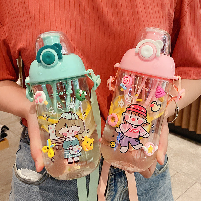 High-value Cute Large-capacity Portable Plastic Cup