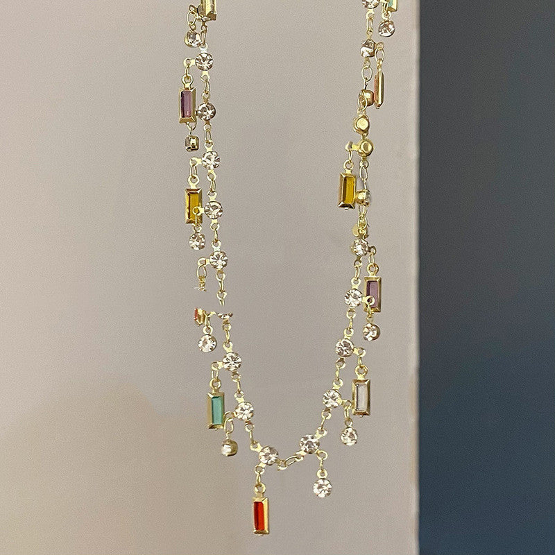 Colorized Butterfly Necklace For Women