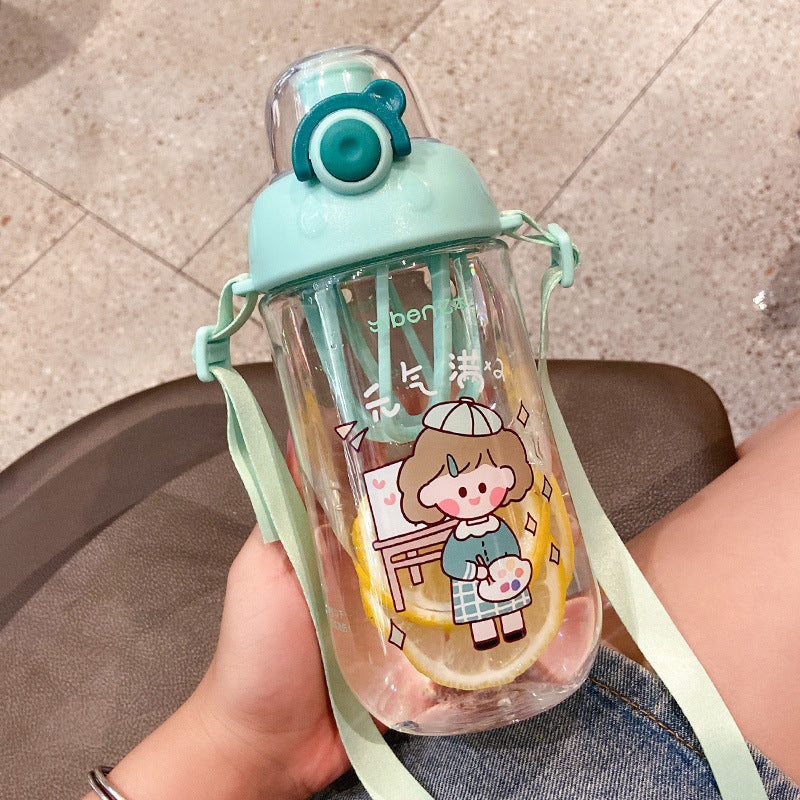 High-value Cute Large-capacity Portable Plastic Cup