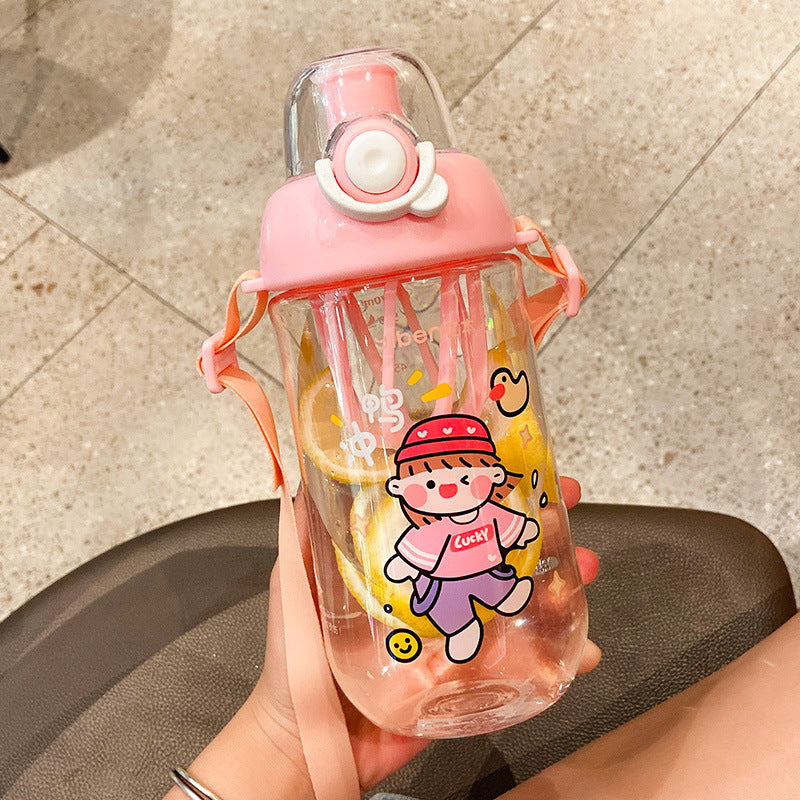High-value Cute Large-capacity Portable Plastic Cup